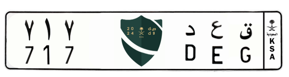 لوحة ق ع د 717